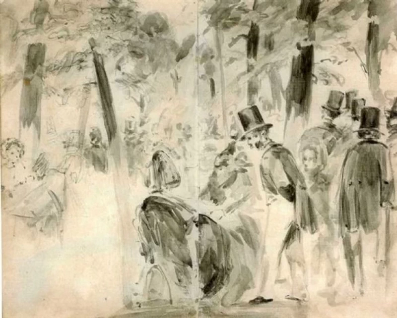 10-Édouard Manet, Alle Tuileries-1861  